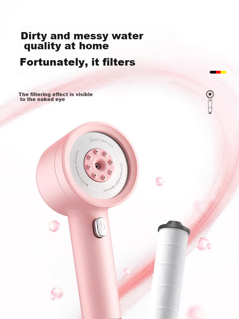 HOMK [Germany] Shower Head Filter Cartridge for Pressurized Shower, Removes Residual Chlorine, Skin-Friendly Travel Shower Water Purifier Filter 12
