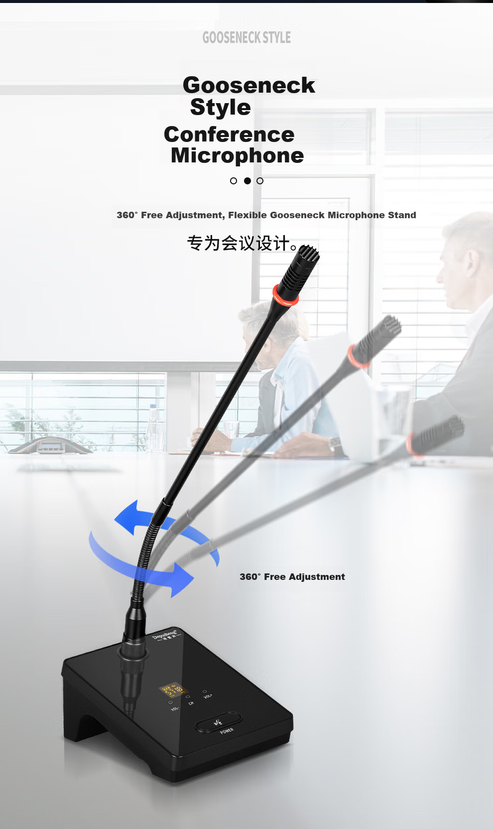 Depusheng DF208 Professional Wireless Microphone, One-To for Stage Performance, KTV Singing, Training, Video Conferencing, Hosting, School And Home Use, Frequency-Modulated Handheld Microphone with Anti-Howling Metal Desig 9