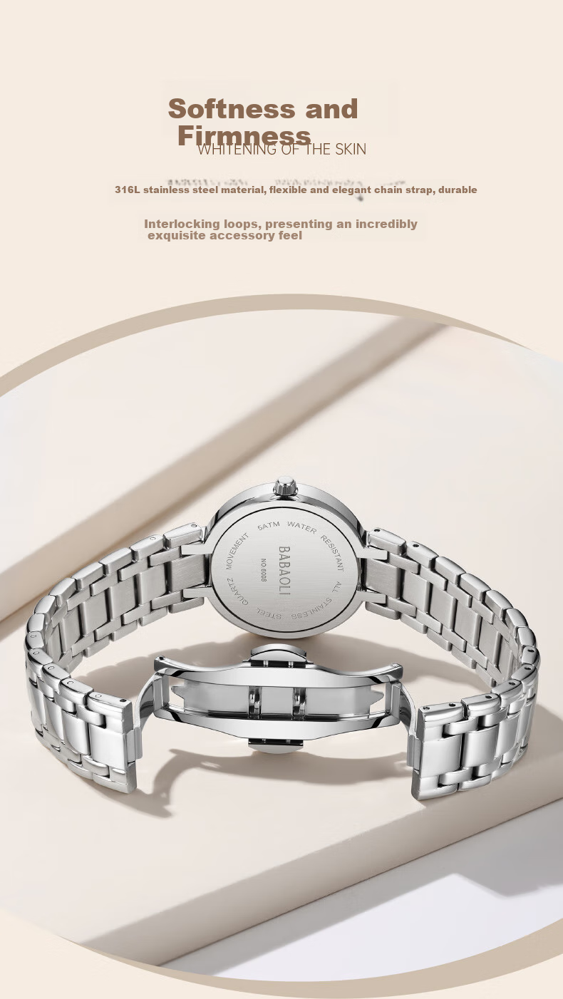 Babaoli Brand Women's Watch, New Style for 2026, Light Luxury Niche High-End Ladies' Watch, Top Ten Birthday Gift, Practical 13