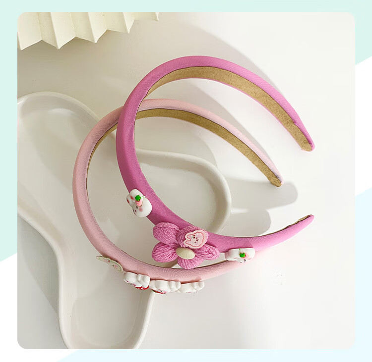 CHIMERA 2 Pieces Sweet Bow Children's Headband, Princess Hairband, Hair Accessory, Girls' Mid-Autumn Festival Gift 4