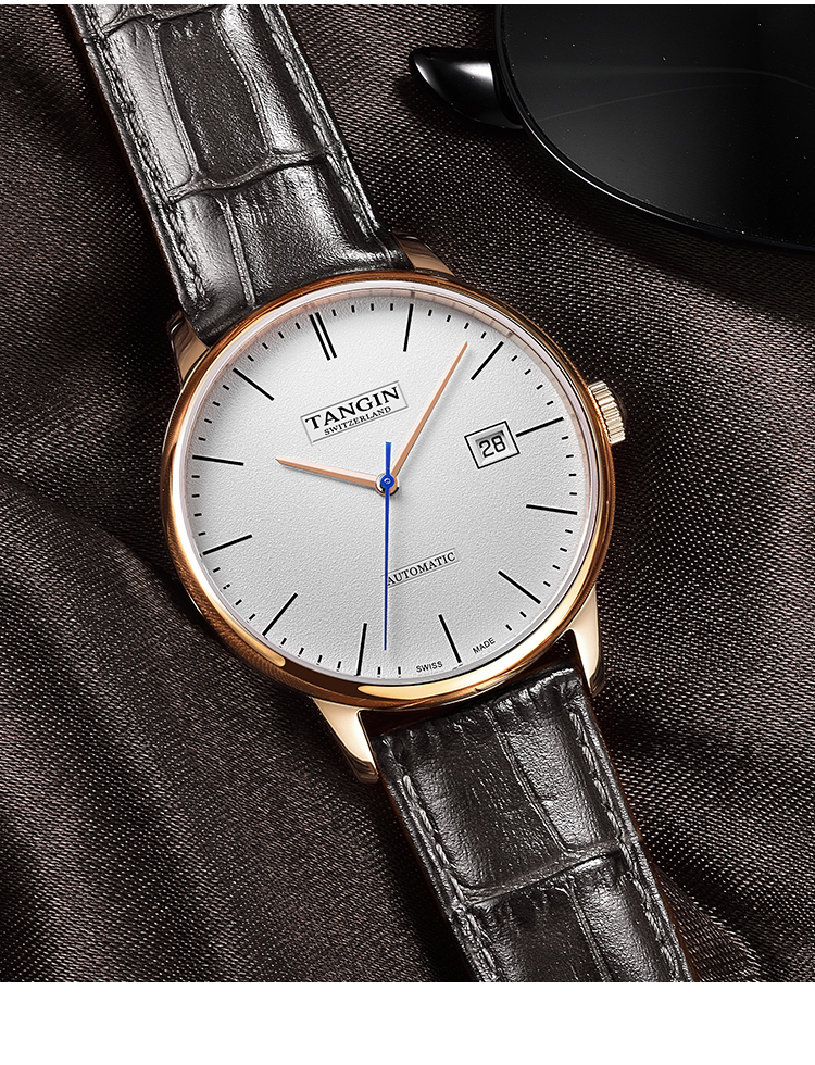 TANGIN Men's Mechanical Watch, Automatic Calendar Swiss Imported Mechanical Watch for Men, Birthday Gift for Me 2
