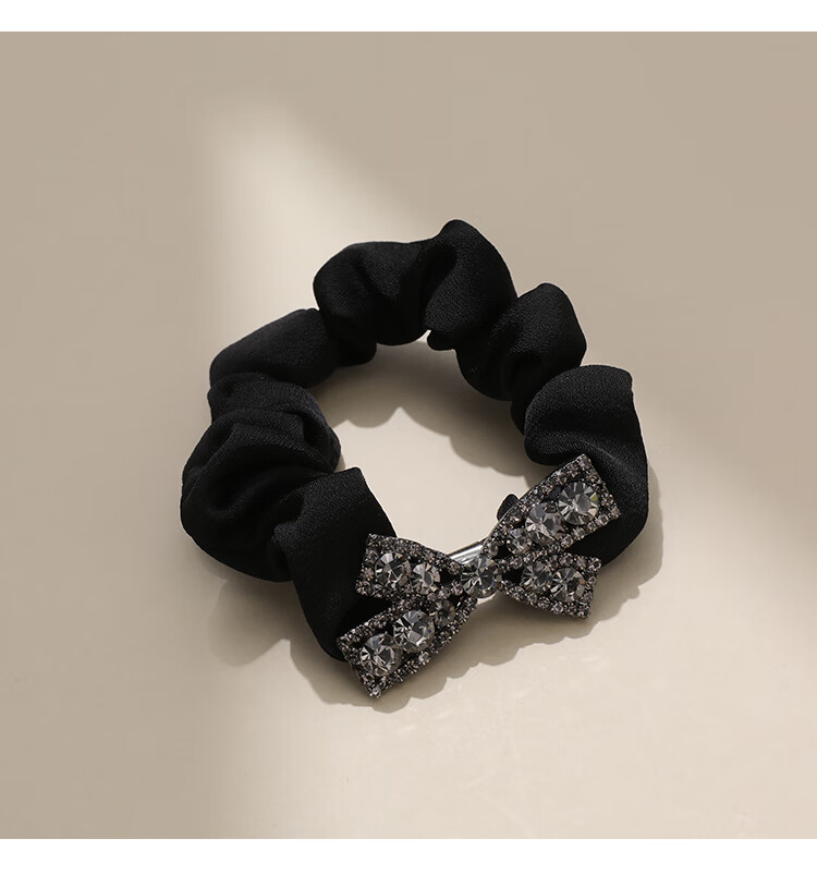 CHIMERA Hair Tie, Crystal Bow, High Elasticity Ponytail Holder, Hair Accessory, Birthday Gift for Wome 3