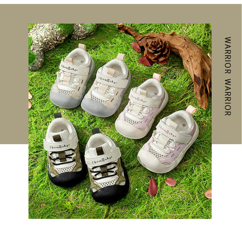 Tomberk Toddler Walking Shoes Boys Baby Shoes Spring Summer Mesh Shoes Infant Soft Sole Functional Shoes Girls Kids Shoes Military Green Size 16 5