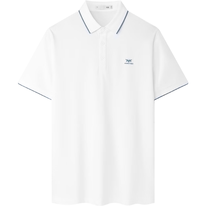 HLA Men's Short Sleeve Polo Shirt Light Business Classic Series Summer Collar Father's Day Gift