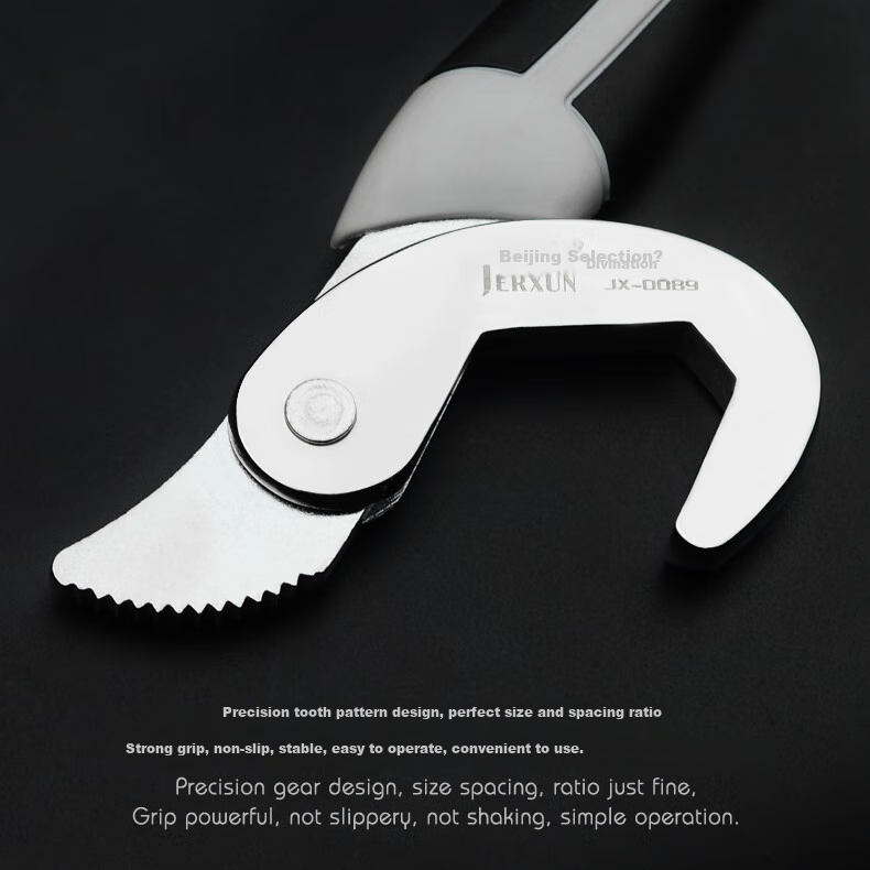 JERXUN Artisan Multi-Use Self-Tightening Adjustable Wrench Multi-Functional Household Quick-Open Set Pipe Pliers Adjustable Wrench 6