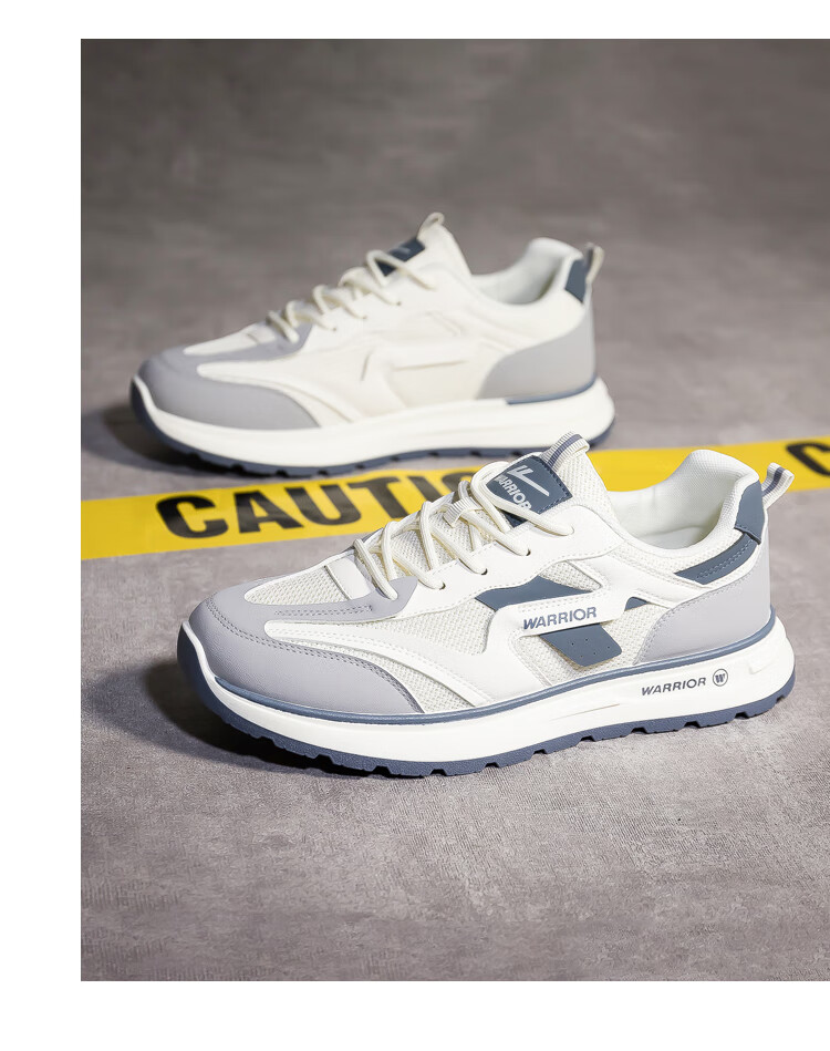 Warrior Official Men's Autumn Sports Shoes 2026 New Casual Sneakers for Men, Beige Khaki Green, Size 41 16