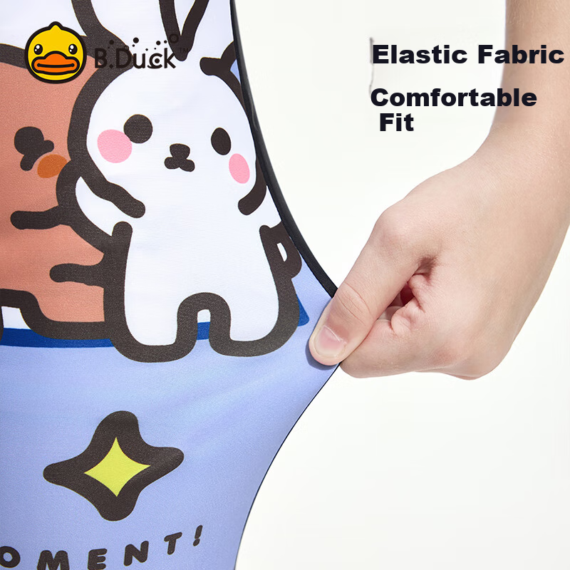 B.Duck Children's Boys Swim Trunks, Two-Piece Swimsuit for Hot Springs, Youth Separate Swimwear, Diving Beginner Equipment