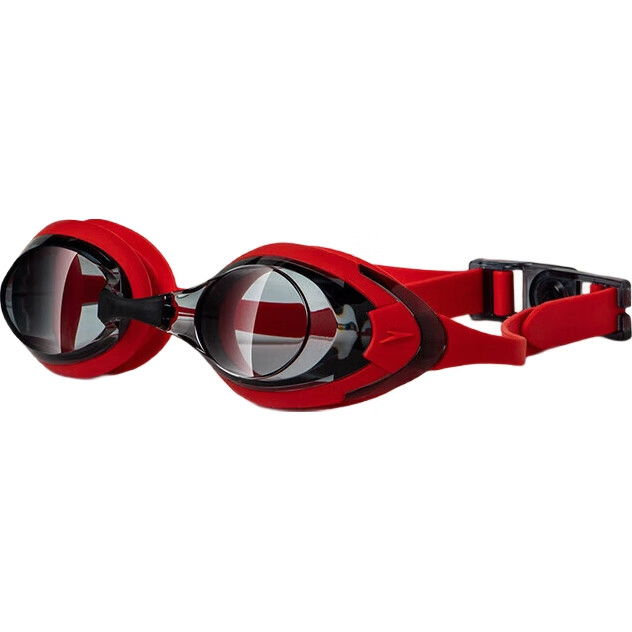 Очки для плавания Speedo Feiyu Series, противотуманные, водонепроницаемые, для мужчин и женщин, красные/черные