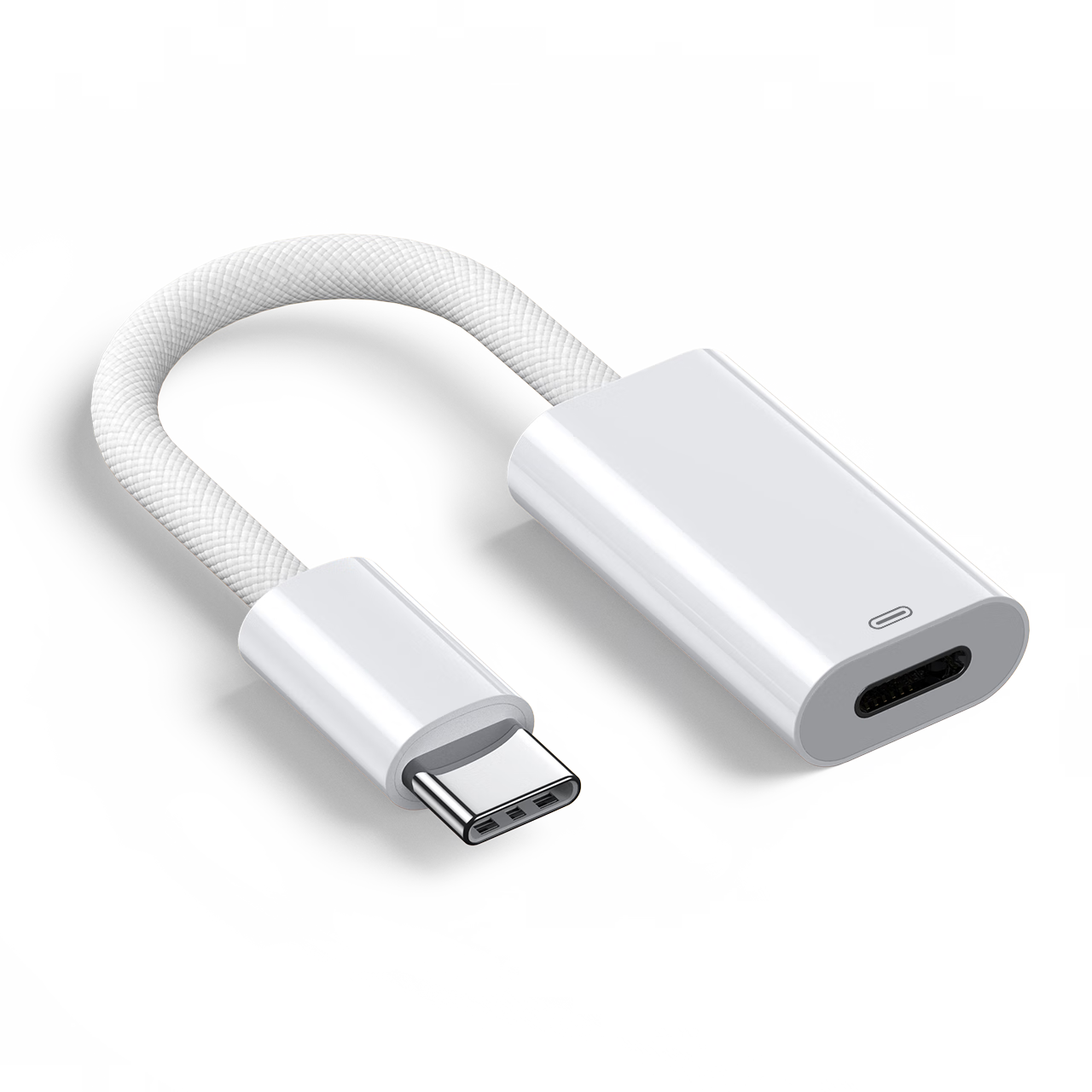 BIAZE Type-C to Lightning Female Adapter for Android to Apple IPhone 17/16/15 Converter, Huawei Xiaomi AirPro Charging Data Transfer Adapter