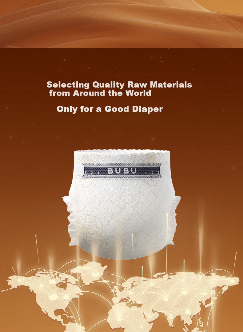 BUBU Silk Road Diapers, XL Size, 64 Pieces (11.5-14KG), Silk Extract, Ultra-Thin, Dry And Breathable 15