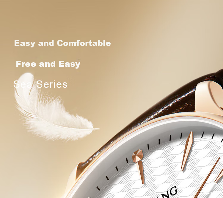 TIAN WANG Women's Watch 38-Section Gift Leather Strap Quartz White Dial Brown Strap LS31541P.D.LC1.W 2
