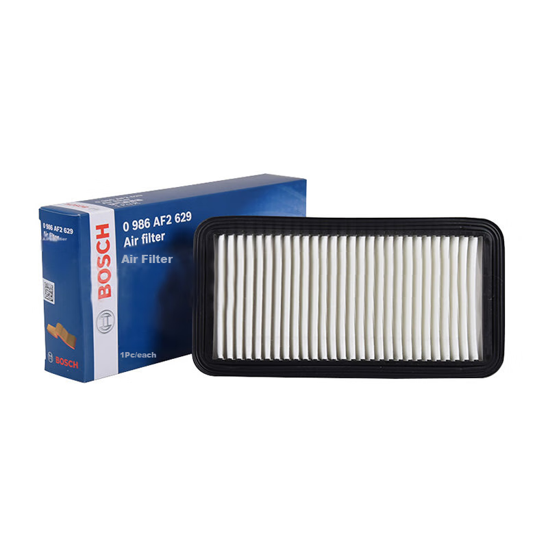 BOSCH Air Filter Element, Air Cleaner, Air Filter 0986AF2629 (Compatible with Hyundai Elantra 1.4L/ Kia Rio (1.4/1.6L)/Jianghuai Huyue A30 1.5L)