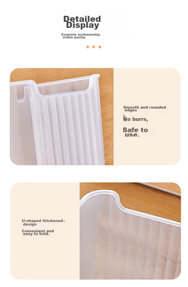 KATEI STORY Japanese Refrigerator Side Door Storage Box, Vegetable And Food Fruit Classification Organizer, Interior Food-Grade, Set of 3 13