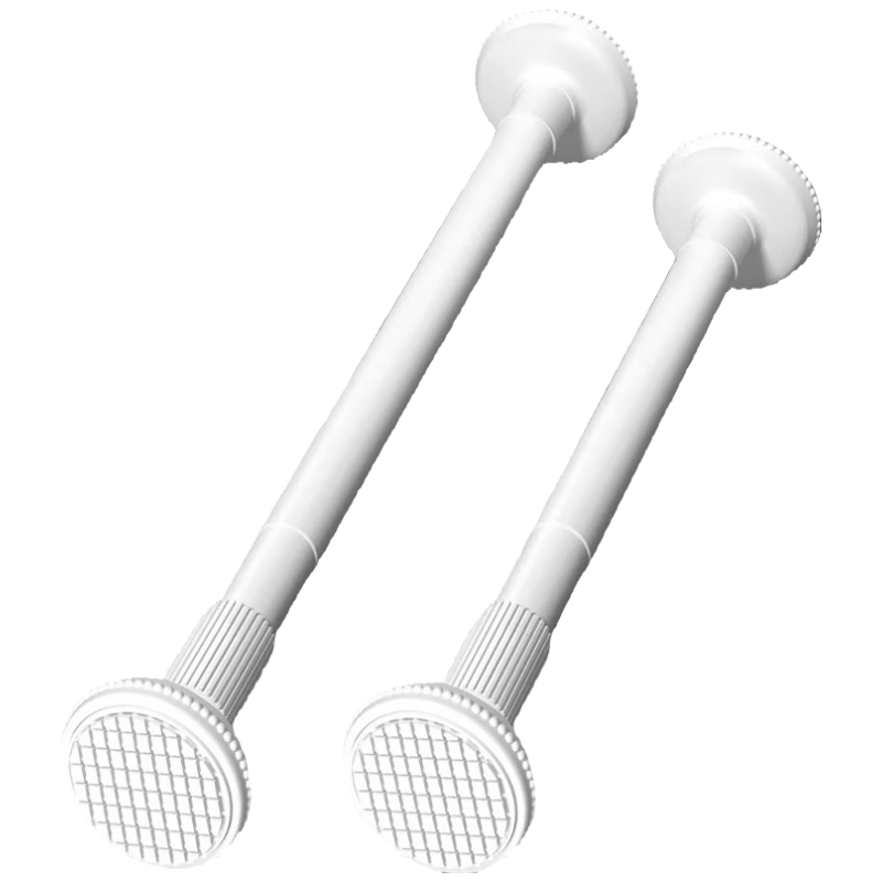 Cobbe Retractable Clothes Drying Rod, Curtain Rod, Shower Curtain Rod, No Drilling Required, Universal Balcony Retractable Rod, Suspended Clothes Drying Rack, 140-255 Cm