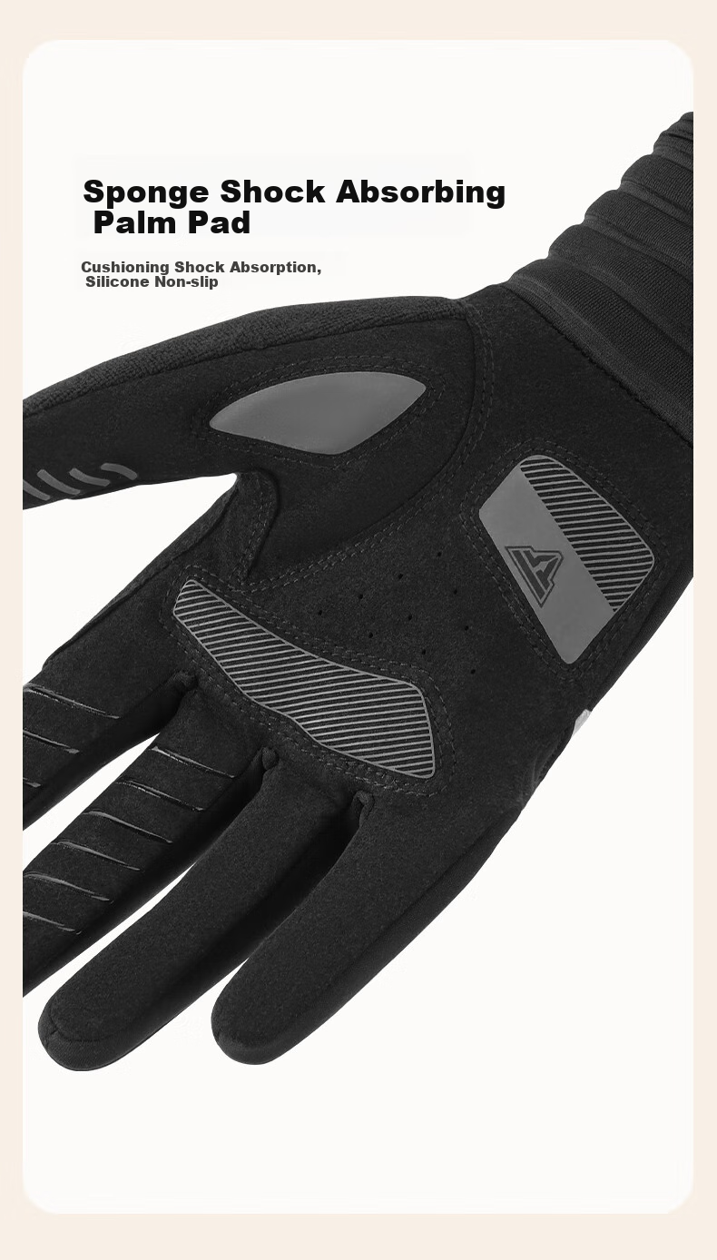 Tasiduizhang Winter Cycling Gloves, Warm, Windproof, Cold-Resistant, Fleece-Lined, for Motorcycles, Electric Bicycles, Skiing, Men And Women, Touchscreen Compatible, XL Size 5