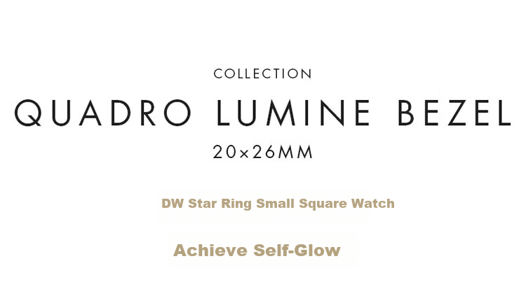 DanielWellington [Xu Yan's Choice] DW Women's Watch, Star Ring Small Square Watch with Steel Strap, Birthday Gift for Girlfriend, DW670 2