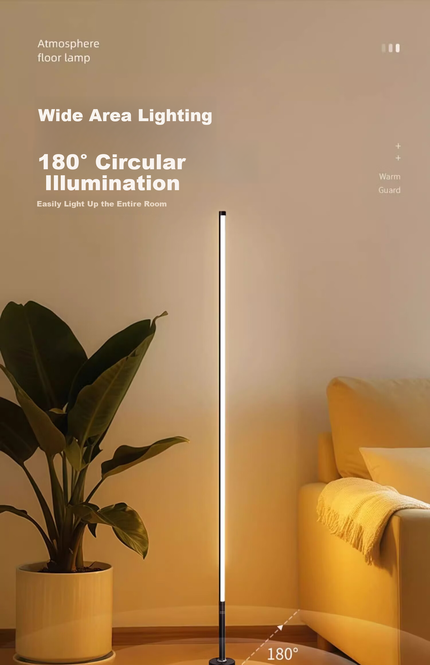 ONEFIRE Floor Lamp, Bedside Lamp, Table Lamp, Small Night Light, Bedroom Ambiance Lamp, Eye Protection Lamp, Living Room Reading Lamp, Baby Feeding Lamp, Sleep Lamp, High-End 7