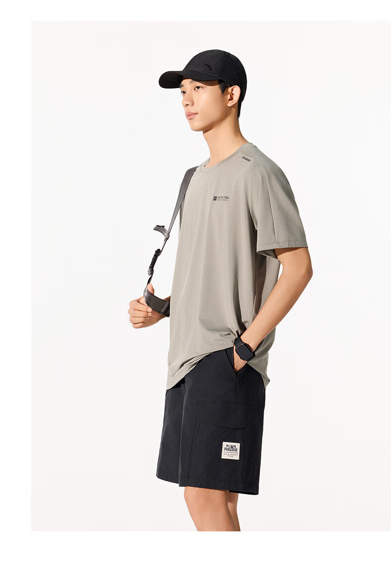 Anta Quick-Dry T-Shirt | Men's Short Sleeve Summer Moisture-Wicking Breathable Training Running Fitness Top 17