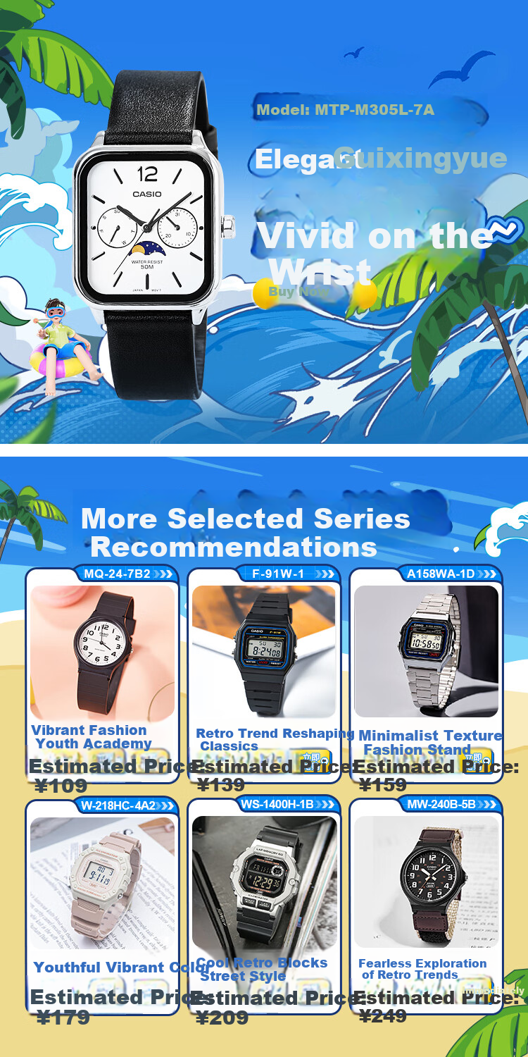 CASIO MRW-200H-1B2 Men's Analog Calendar Sports Waterproof Quartz Watch for Children Students Unisex 1