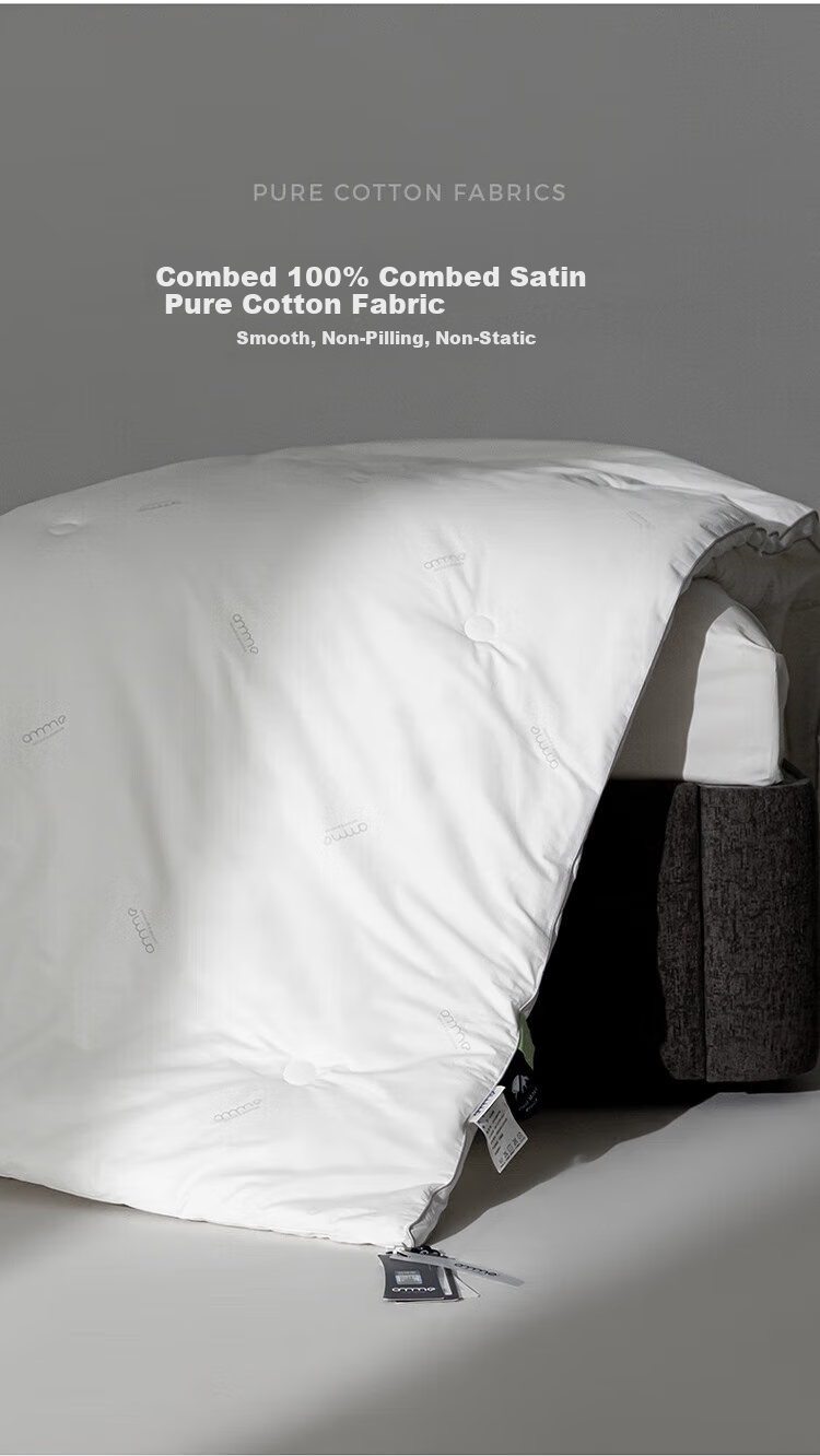 Anmino Anti-Mite Antibacterial Winter Quilt, Class A Pure Cotton Skin-Friendly Fabric, Winter Warmth Dust Mite Protection Comforter, Duvet Insert, 200*230cm 6