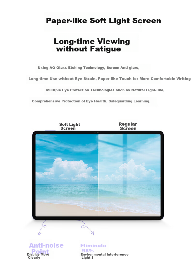 HONOR Tablet V9 Soft Light Edition, 11.5-Inch Tablet, Oasis Eye Protection Screen, Ultra-Thin Long Battery Life, AI Learning Productivity, 8GB+256GB, Ru Yan Zi 8