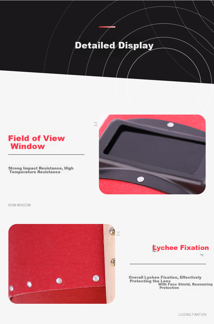 Andatong Welding Protective Mask, Anti-Splatter Pressure-Resistant Mask, Red Steel Paper Mask, Semi-Automatic Handheld Welding Mask [Beijing Warehouse Fast Delivery] External Welding Mask 5