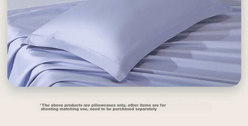 Bailisi Pillowcase, 60S Pure Cotton 100% Long-Staple Cotton Pillowcase, Class A Bedding, Satin Breathable Home Double Pillowcase 18