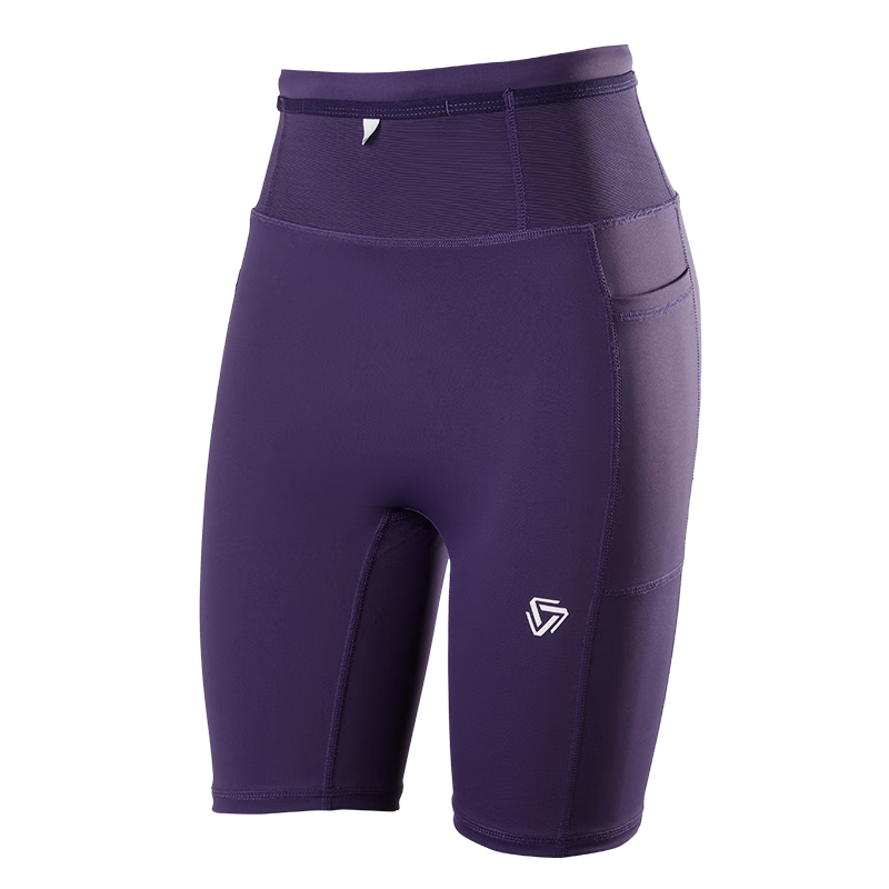 Cosleaf Tight Waist Pack Shorts for Women, Running Training Pants for Men, Marathon Compression Shorts, Breathable Sweat-Absorbing Fitness Kangaroo Pants