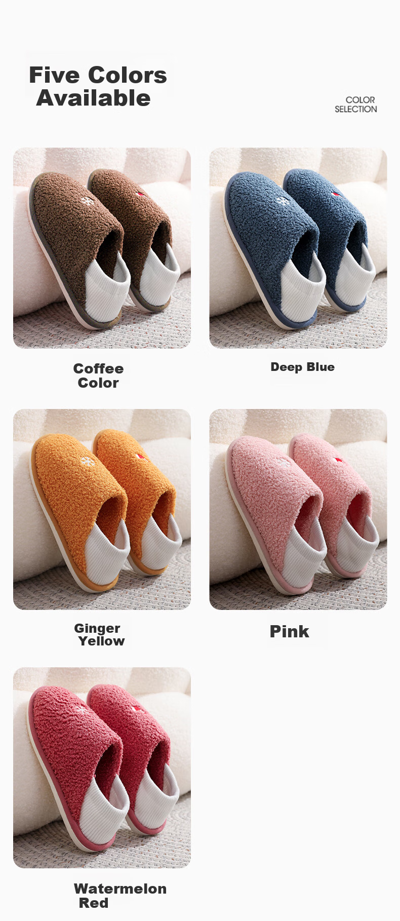 GUOLUOFEI Women's Slippers with Heel, Indoor Home Couple's All-Season Floor Slippers, Two-Way Wear, Postpartum Shoes, Gray, Size 41-42 4