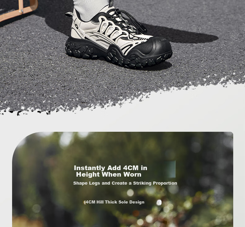 CAMEL [Wang Junkai's Style] Women's Hiking Shoes, Mechanical Version Outdoor Ugly-Cute Shoes, L25M202007, Silver/gray, Size 38 28
