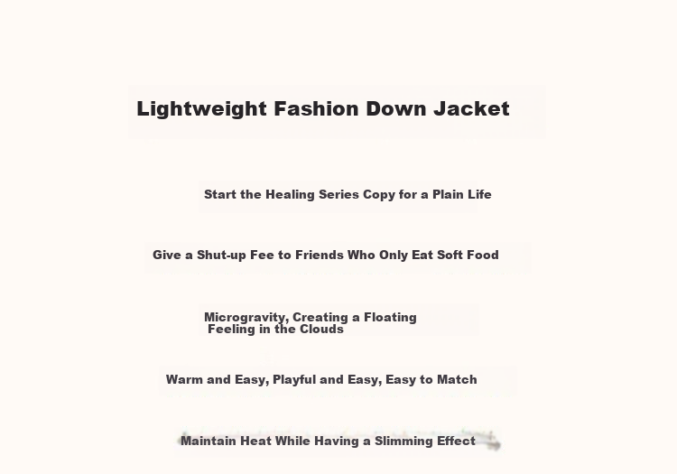 Dme [Light Life] Winter 50D Cotton-Feel Faux Memory Duck down Large Patch Pocket Petite Women's Down Jacket Coat 1