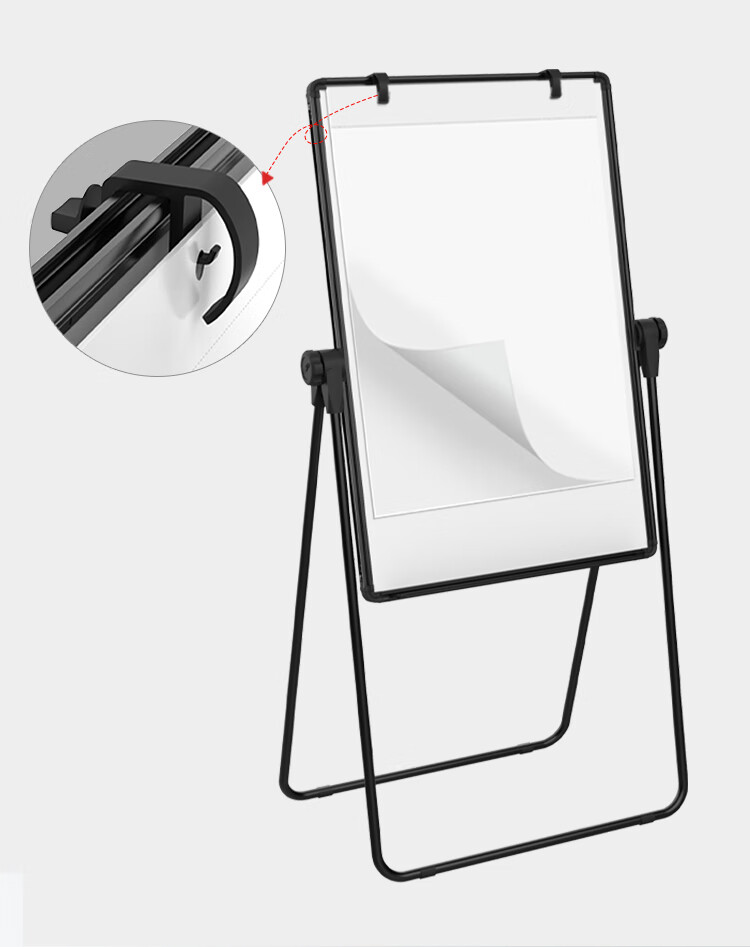 AUCS Whiteboard Paper Holder, Whiteboard Paper Clip, Can Be Paired with 60*90cm/A1 Whiteboard Paper Hanging Hook, Suitable for 6-18mm Thick Boards, Pack of 2 2