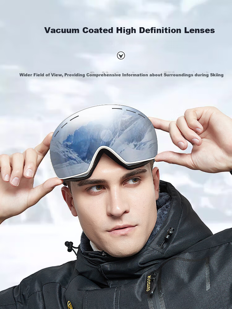SooGree Ski Goggles for Adults, Anti-Fog Ski Glasses for Men And Women, Double-Layer Wearable with Prescription Lenses, Skiing Equipment for Mountaineering 3