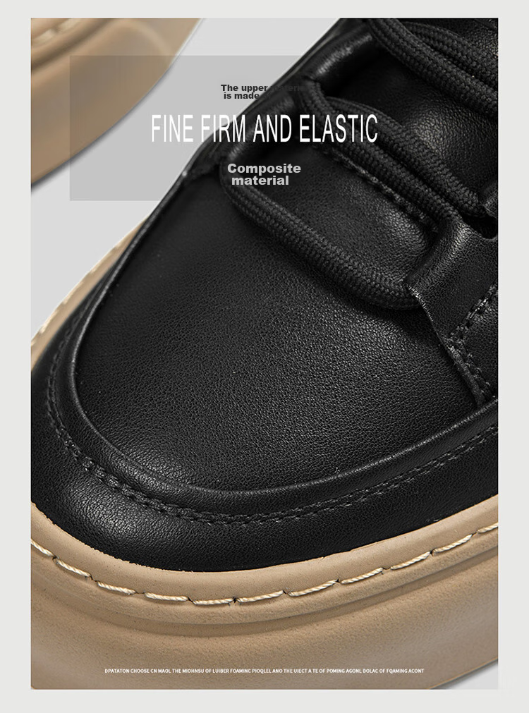 SEPTWOLVES Men's Versatile Sneakers, Casual Shoes, Leather Shoes for Men W8333763399 Black Size 39 9
