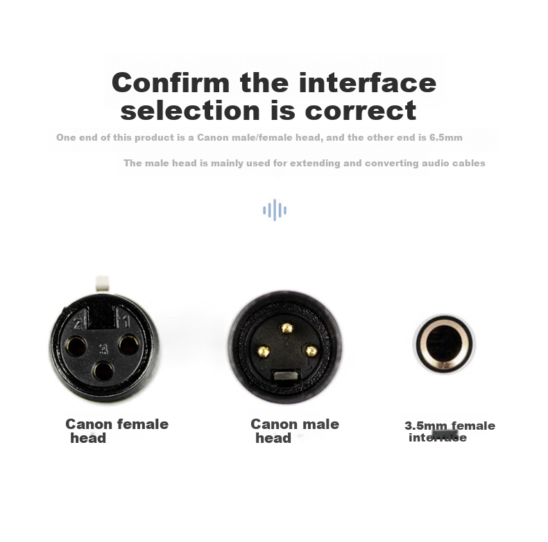 Beishanque 3.5 Female to XLR Female Audio Cable, Microphone Mixer Speaker Connection Cable, 3.5 Female to XLR Female, 0.3 Meters, BSQ-K967 8