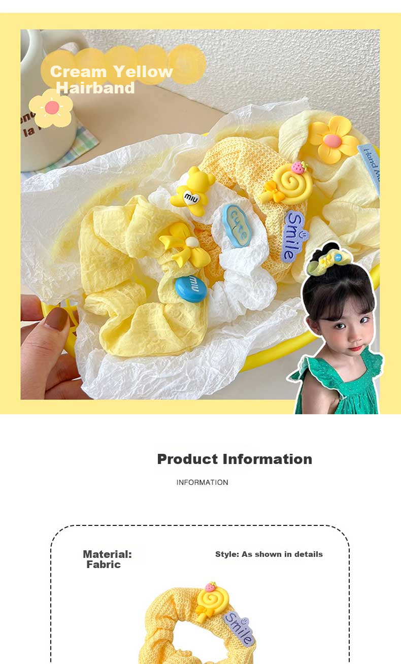 KLUOT Children's Hair Ties, 10 Pairs, Cute Rubber Bands for Baby Girls, High Elasticity Hair Accessories for Infants And Toddlers 14