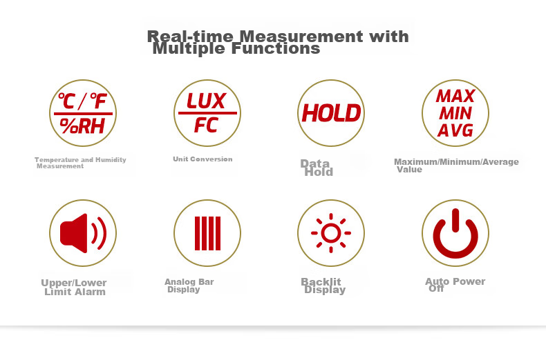 Teansi Illuminance Meter, Photometric Instrument, High-Precision Luminous Flux Tester, Brightness Meter, Photometric Measuring Instrument TA631B 2