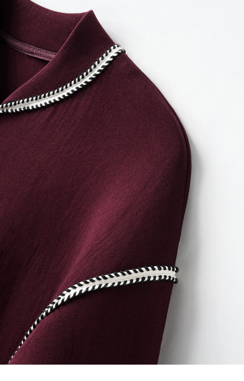 YANYEE Short Elegant Jacket for Women, 2025 Early Spring Commute Simple Versatile Ladies Baseball Coat, Wine Red, M 12