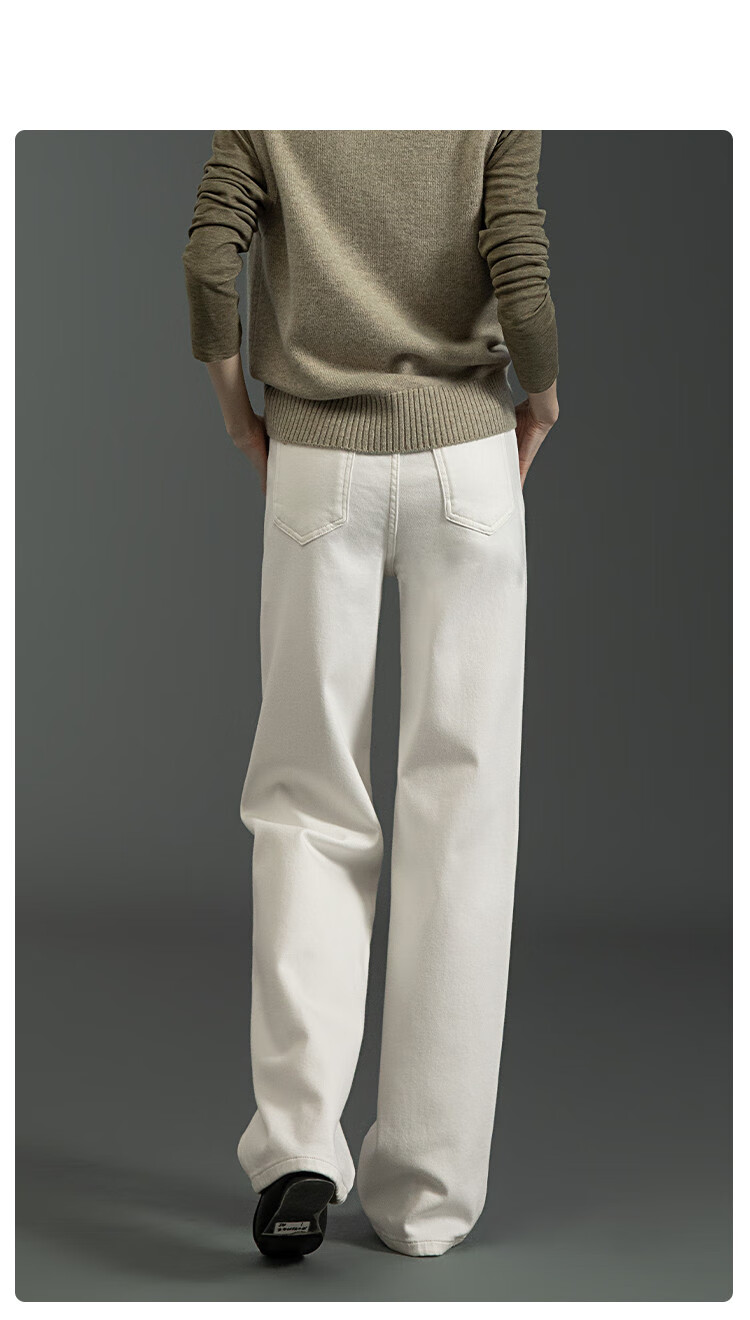 Dme [Three-proof Hot Pot Pants] 2025 Spring New Dense Twill Denim Lyocell Cotton Slim Straight Jeans for Women 5