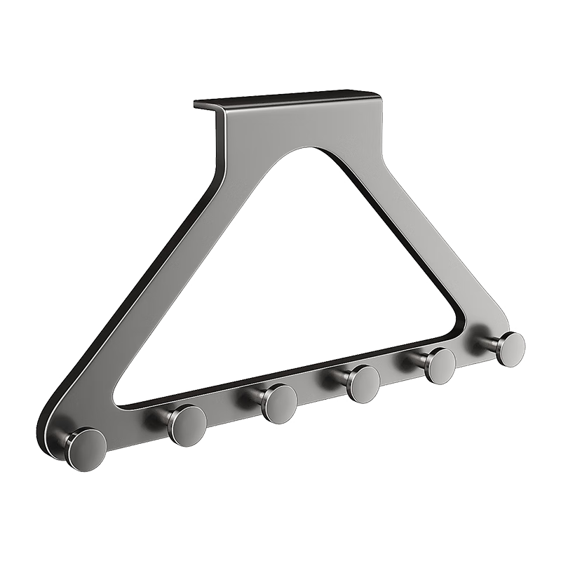 MUYA Triangular Raised Door Hook, No Drilling Required, ABS Coat Rack, Dormitory Office Storage, Bedroom Door Hanging Clothes
