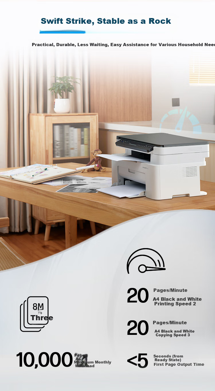 HP 116w Laser Wireless Printer, Multifunction Home Office Printer, Wireless Printing, Copier Scanner All-In Black And White (1136w Refreshed Version) 9