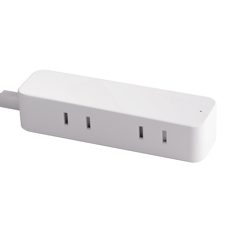 Deli Mini Power Strip Two-Prong Two-Hole Power Bar/Extension Cord/Surge Protector for Business Trips And Travel Portable One-To 1.8m without Switch LX4004
