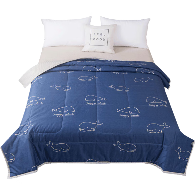 Hengyuanxiang Class A Antibacterial Washable 100% Pure Cotton Fabric Air Conditioning Quilt, Double Size Summer Cool Quilt, 200*230cm