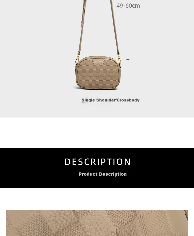 Viney Leather Handbag, Women's Bag, Niche Crossbody Small Bag, Light Luxury Brand Shoulder Bag, Practical Birthday Mother's Day Gift for Mom 6