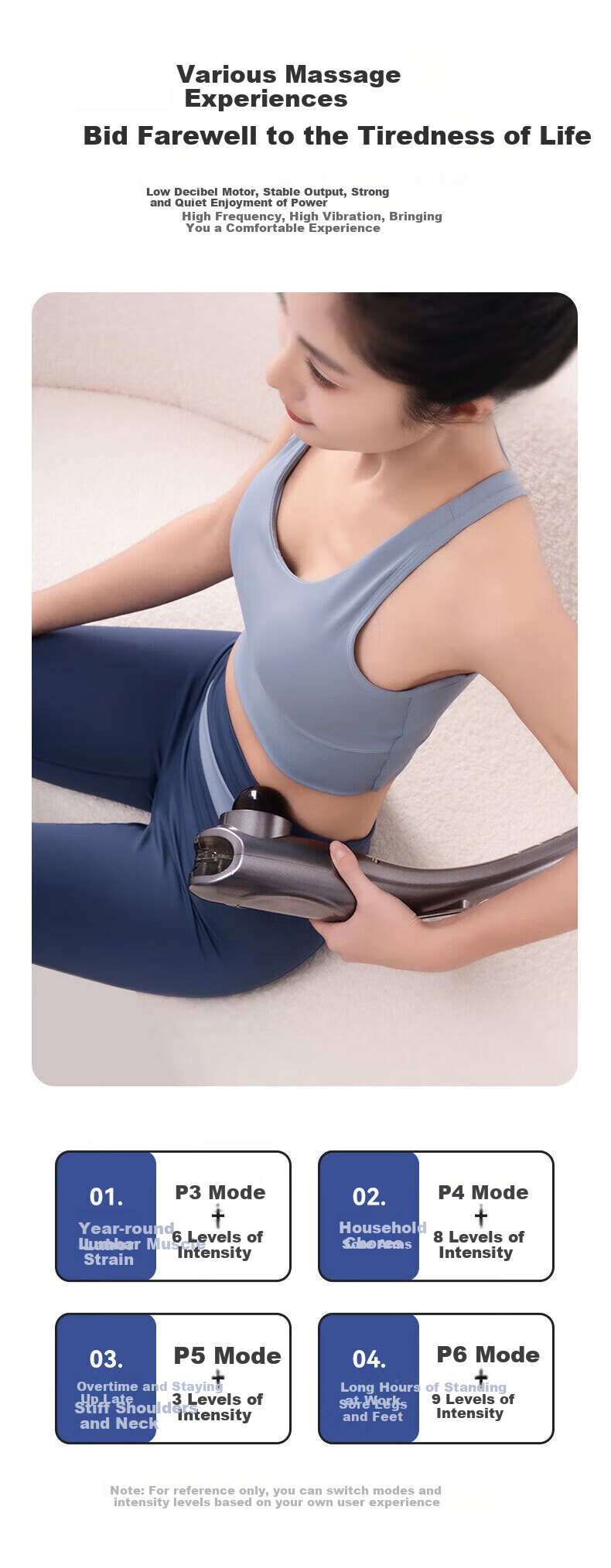AUX Cervical Massager 4401-C (Rechargeable), Xiaohaitun Massage Stick, Fascia Gun, Percussion Hammer, Handheld Massage Device, Mid-Autumn Festival Gift 9