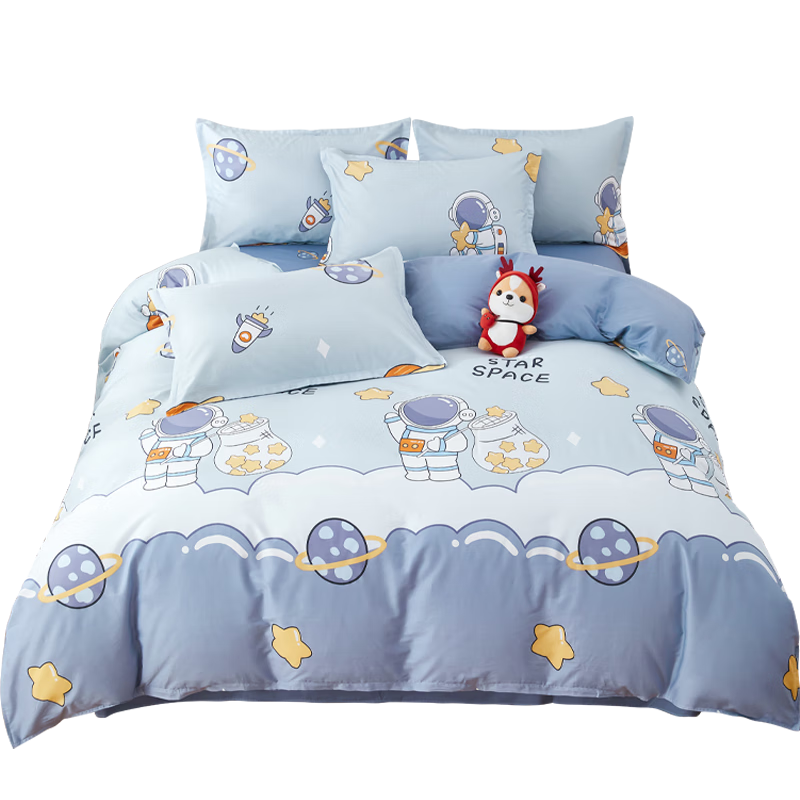 Yunjin Class A Pure Cotton Children's Duvet Cover, Single Piece, 100% Cotton, Kindergarten Cartoon Quilt Cover, 150x200cm, The Wandering Earth
