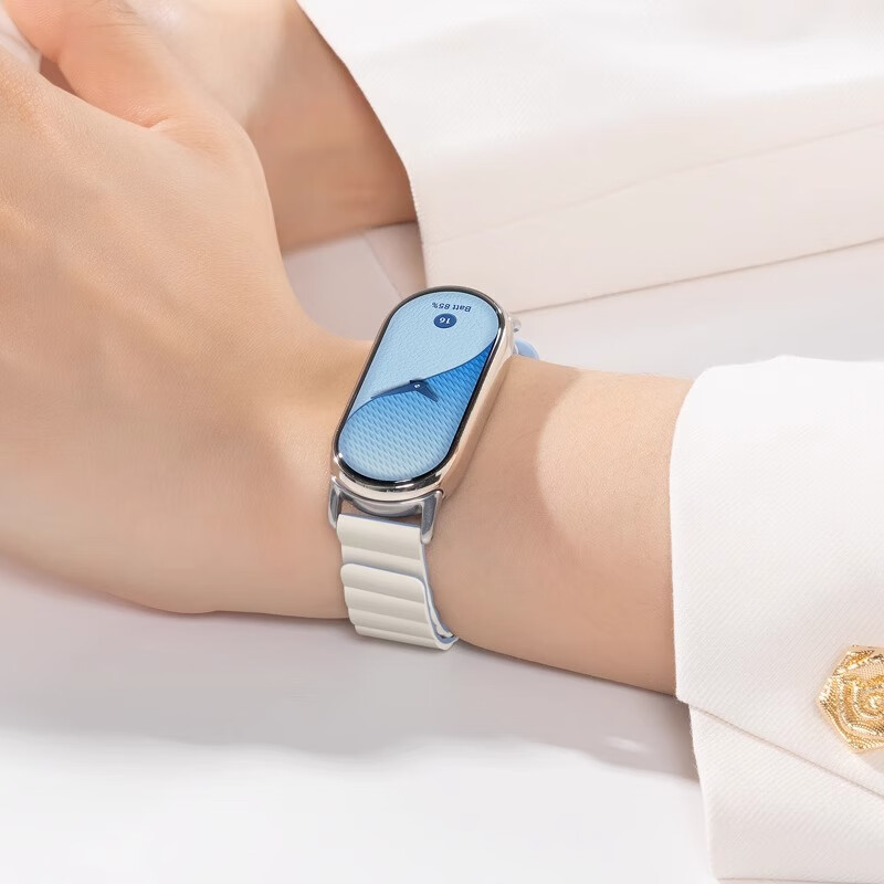 Ремешок Iboann для Xiaomi Mi Band 9/10, магнитный, универсальный, керамический, для умных фитнес-часов, аксессуар с быстросъемным креплением для мужчин и женщин