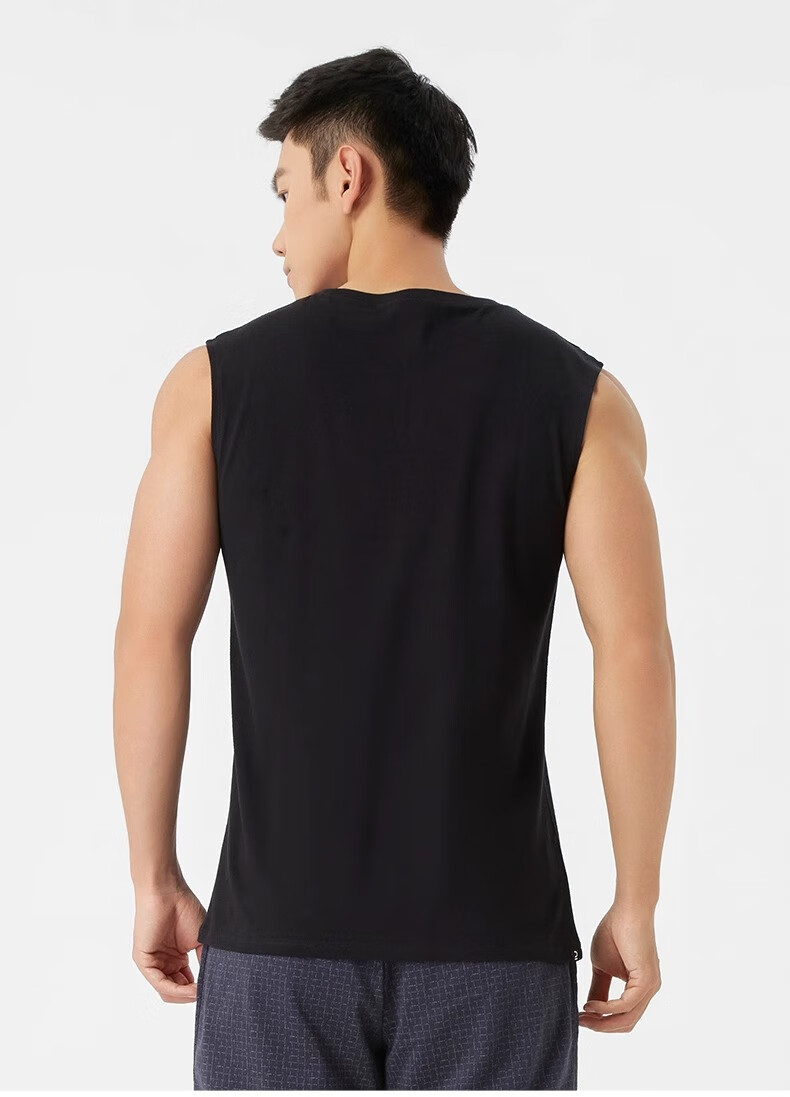 DECATHLON Vest Fitness Undershirt Sleeveless Sports T-Shirt Loose Tank Top for Outer Wear Short Sleeve 5223879 7