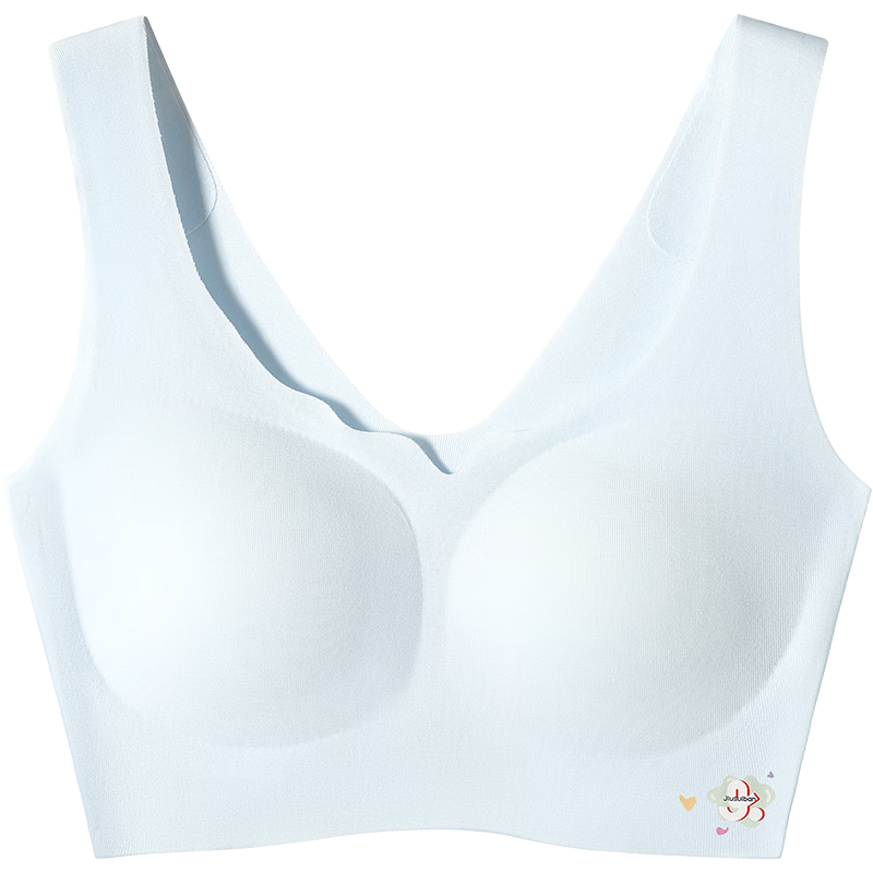 Jiusuibian Plant Cotton Children's Underwear Girls' A-Class Invisible Thin Bra 12-15 Years Old Teenage Girls Medium and Long Vest