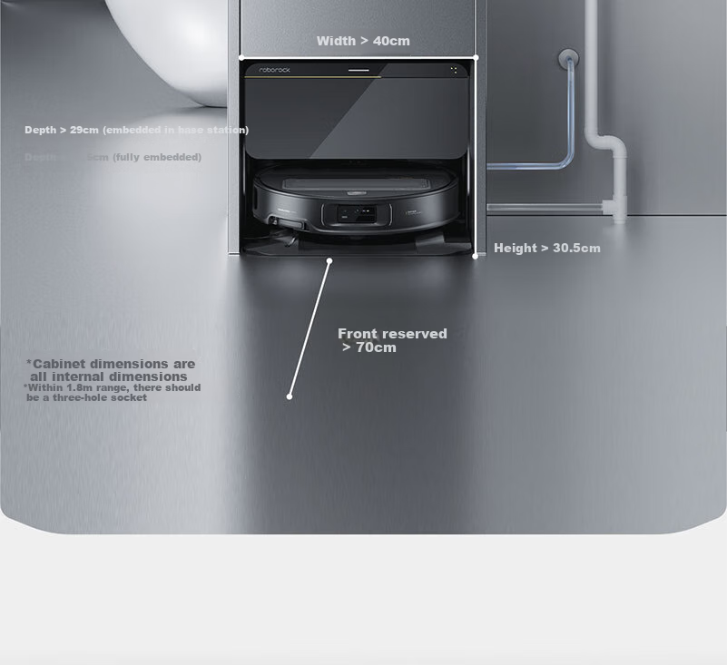 Roborock G30S Pro Robot Vacuum and Mop Combo Automatic Water Supply and Dust Collection Floor Cleaner A2780RR 6